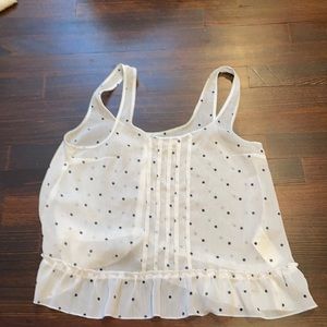 Hollister polka dot tank top size medium